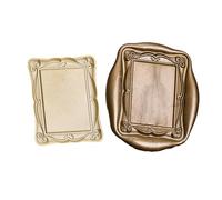 Cabezal de sello de cera de sellado para sellado de sobres, invitaciones, álbumes de recortes, marco de fotos, sello de repuesto para tarjetas, latón macizo