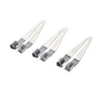 Cabezal de soldadura triangular de metal para reparación de automóviles, punta de soldadura con transferencia de calor eficiente para construcción y electrónica, plata 50 mm, paquete de 3 (3 piezas)