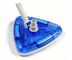 Cabezal de succión triangular para piscina con acabado suave y geometría de bajo arrastre para pisos de piscina deslizantes sin esfuerzo