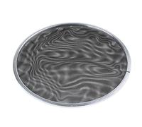 Cabezal de tambor de malla redonda de doble capa, accesorios de cabeza de bombo negro, silenciosa, marco de metal de aluminio, malla de 2 capas, 8 pulgadas