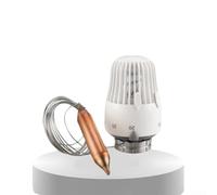 Cabezal de termostato con sensor remoto para Heimeier con tubo capilar de 2 metros diseñado para una regulación precisa de la temperatura en sistemas de calefacción