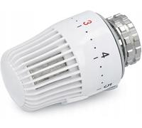 Cabezal de termostato M30 x 1,5 - Sensor de líquido con protección contra heladas - Regulador de radiador blanco - Montaje sin herramientas - Para válvulas estándar