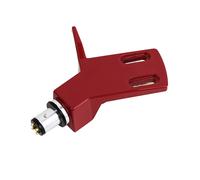 Cabezal de tocadiscos de aleación de aluminio, aguja de disco, cartuchos de aguja de fono de repuesto, soporte rojo