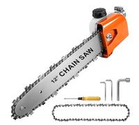 Cabezal de transmisión de 30 cm, incluye 1 cadena de reserva, compatible con cortadoras de césped eléctricas, cortadoras de césped con batería y desbrozadoras de gasolina, perfecto para cortar ramas y
