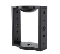 Cabezal de trípode de 75 mm, elevador de aluminio, media bola plana a adaptador, convertidor para cámara de video, deslizador de riel DSLR con capacidad de carga de 10 kg, mejora de altura