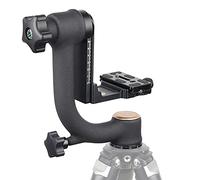 Cabezal de trípode de cardán ARTCISE, Cabezales Resistentes con Placa de liberación rápida estándar de 1/4 '' y Nivel de Burbuja para trípode de cámara DLSR, Carga máxima de 20 kg / 44 Libras