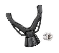 Cabezal de trípode de montaje en V para fotografía profesional, incluye adaptador de 3/8 a 1/4 para una fácil fijación de la cámara y una pieza de herramienta fotográfica de panorama suave