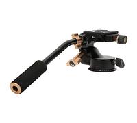 Cabezal de trípode de vídeo Profesional con amortiguación de 3 vías, aleación de Aluminio, con Mango de Barra panorámica, para cámaras DSLR, admite panorámica 360 en fotografía y