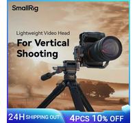 Cabezal de trípode de vídeo SmallRig, interruptor Vertical/Horizontal, cabezal de trípode de disparo, carga de hasta 5kg con mango telescópico extraíble-4104 Video Head 4104