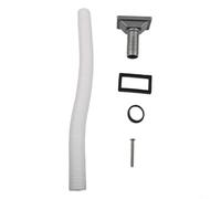 Cabezal de tubo de desbordamiento rectangular con orientación hacia arriba para instalaciones de drenaje de fregadero de cocina, se adapta a perfiles de juego de drenaje estándar