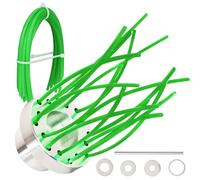 Cabezal Desbrozadora Universal, Accesorios de Desbrozadora, 32 Líneas de Nylon, 4 Arandelas, para Limpieza de Malezas