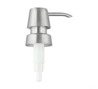 Cabezal dispensador de jabón de acero inoxidable 304, se adapta a boca de botella de 25 mm, acabado cepillado galvanizado, volumen de dispensación de 2 ml (B)