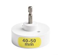 Cabezal eléctrico de máquina taponadora de botellas para 10-50 mm, adaptador de taladro de sellado de vástago hexagonal de 1/4 pulgadas, broca de plástico para uso doméstico y profesional (40-50 mm)