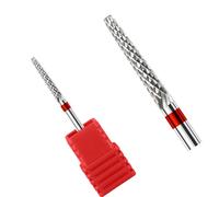 Cabezal ergonómico de carburos para uñas, removedor de cutículas de aleación para manicura de salón de belleza, herramienta de eliminación suave para uñas