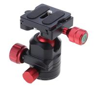 Cabezal esférico de metal profesional giratorio 360º, capacidad de carga de 5 kg, placa y mango de liberación rápida