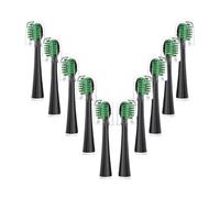 Cabezal For Cepillo De Dientes Eléctrico. Compatible Con Waterpik SF-01, SF-02, SF-03 Y SF-04 Los Cepillos De Dientes Eléctricos Sónicos(10PCS BLACK)