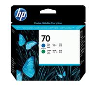 HP Cabezal de impresión DesignJet 70 azul y verde