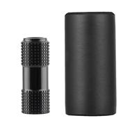 Cabezal inflador de bicicleta, adaptador de boquilla de bomba portátil, 2.3 x 1.1 pulgadas, funda aislada incluida, conexión rápida y diseño a prueba de fugas, ideal para ciclismo al aire libre