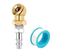 Cabezal inflador de bola de inflado rápido, conector roscado NPT de 1/4 para bomba de neumáticos de bicicleta, abrazadera de aire de metal a prueba de óxido para coches, motocicletas y para uso en