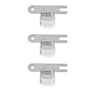 Cabezal Magnético Botón Grande 3 Piezas de Cinta de Casete Estéreo | Metal Plata, para Audio Recorder y Cassette Player, Repuesto para Reparación de Music Player