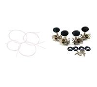 Cabezal máquina sintonizador 1 Set Nylon De Ukelele Blanco Conjunto 1 PCS Tuning Pegs Sintonizador Máquina Cabezas 2R 2L