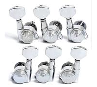Cabezal máquina sintonizador 6 PCS Guitar Tuning Pegs Sintonizadores Cabezas De La Máquina Con Llaves De Ajuste De Bloqueo De Cromo De Bloqueo Para La Guitarra Acústica Eléctrica (Color : 3L3R)