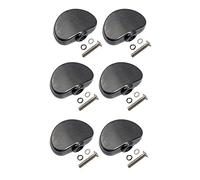 Cabezal máquina sintonizador 6 PCS Negro Guitarra Tuning Pegs Teclas Sintonizadores Máquina Cabezales Premium Plastic