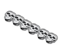 Cabezal máquina sintonizador 6PCS Guitarra Clásica Bloqueo Bloqueado Tuning Pegs Teclas Sintonizadores Cabeza Cráneo Forma (Color : Silver)