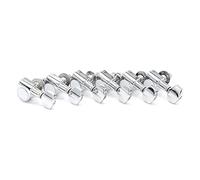 Cabezal máquina sintonizador 6pcs Guitarra Tuning Pegs Machine Heads Tuning Peg Machine Head Guitar Sintonizadores No Hay Orificios De Montaje (Color : 6R Chrome)