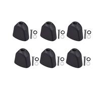 Cabezal máquina sintonizador 6pcs Tuning Peg Caps Pulido TUNER TECLO Botón Tapa Tapa De Cuerdas Manija Para Guitarras Acústicas Y Eléctricas (Color : Black)