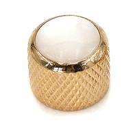 Cabezal máquina sintonizador Guitarra Eléctrica Bass Potenciómetro Mando Cap Cap Electronic Gold Silver Cap Volume Tone Metal Knob (Color : 2)