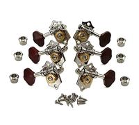 Cabezal máquina sintonizador Pandilla De Cuerda De Guitarra Folclórica Abierta Cuerpo Cuerpo Rojo Cabeza Retro Cuasi-knob Eje Cuerda Bobina Cuerda