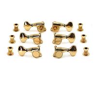 Cabezal máquina sintonizador Pandilla De Guitarra Acústica Folclórica Eléctrica Totalmente Cerrada De Sintonizador De La Mariposa De La Mariposa Twisting Manija 1:21 (Color : Gold)