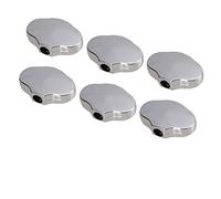 Cabezal máquina sintonizador Perillas De Clavija De Afinación De Guitarra De Aleación De Zinc 6 Uds. (Color : Silver)