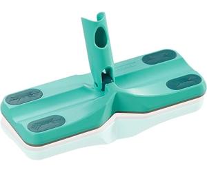 Cabezal Mopa Atrapapolvo Clean & Away de Leifheit con Click-System, Mopa plana para limpieza en seco, la suciedad es atrapada como un imán, apta para palos telescópicos con Click-System
