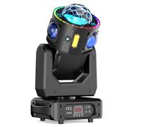 Cabezal móvil LED 150W RGBW Luces Discoteca Rotación infinita Foco de escenario DMX512 luz de escenario para Fiesta DJ Bar Cumpleaños Familia