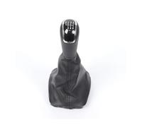 Cabezal Palanca Cambio Marchas Coche Para Skoda Para Fabia MK1 2000-2008 Accesorios Para Coche Con Funda De Cuero PU Perilla De Cambio De Marchas De 5/6 Velocidades Accesorios(Black 6 Speed)