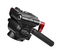 Cabezal panorámico de aluminio equilibrado con resorte, control preciso con mango telescópico para movimientos suaves de la cámara y cabezal de inclinación vertical