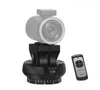 Cabezal Panorámico Motorizado, Andoer YT1200 Pan Tilt Camera Mount, 360 ° Cabezal de trípode panorámico 9 Velocidad Ajustable con Control Remoto, Clip para Grabación de Video Transmisión en Vivo Vlog