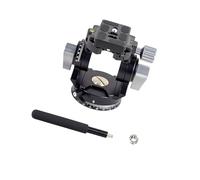 Cabezal profesional de panorámica/inclinación de video con amortiguación hidrostática, lo que permite una inclinación suave de 80° a +90 contra el mango del trípode deslizante