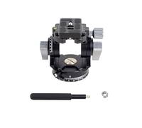 Cabezal profesional de panorámica/inclinación de video con amortiguación hidrostática, lo que permite una inclinación suave de 80° a +90 contra el mango del trípode deslizante