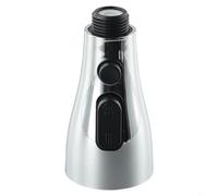 Cabezal pulverizador de fregadero de 3 funciones con conexión de rosca macho G1/2, tecnología de ahorro de agua, modos de pausa de pulverización de flujo Capacidad de limpieza de gran área (brillante)