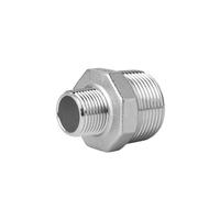 Cabezal reductor de rosca de acero inoxidable 304, rosca externa, junta de conversión directa de 1 pulgada, 6 puntos a 4/3 puntos, cabezal reductor de cabezal en frío(G1/2*G1/4)