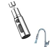 Cabezal Rociador de Grifo de Cocina,Boquilla de Grifo Que Gira 360 Grados Accesorios Adaptadores de Grifo 3 Modos Ajustable Extension Difusor Atomizador Universal para Grifo de Lavabo de Baño