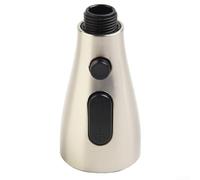 Cabezal rociador de grifo extraíble de 3 funciones para grifos de cocina y baño, rosca G1/2, modos de flujo de ahorro de agua/pulverización/pausa, chorros de silicona autolimpiables (cepillado)
