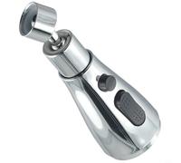 Cabezal rociador de repuesto para grifo de fregadero, boquilla giratoria de 360°, adaptador de aireador de doble chorro para grifos de cocina estándar del Reino Unido G1/2