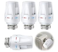 Cabezal Termostático, 4 Piezas Cabezales Termostáticos Para Radiador, M30 X 1,5, Termostato Para Radiador, Válvula De Radiador, Termostato Válvula Para Oficina, Casa, Baño