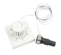 Cabezal termostático de la válvula del radiador del sensor remoto con | Tubo capilar 2000/5000 mm, función de bloqueo y límite, compatible con válvulas de radiador M30 x 1,5