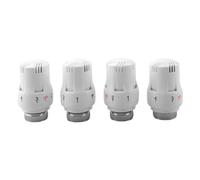 Cabezal termostático de válvula de radiador M30 x 1.5, paquete de 4 controles de temperatura de calefacción con protección anticongelante, 5 niveles ajustables para ahorro de energía en el hogar