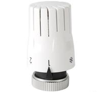 Cabezal termostático de válvula de radiador M30 x 1,5 rosca de aleación y construcción de plástico con niveles de temperatura ajustables, función anticongelante, control independiente de calefacción